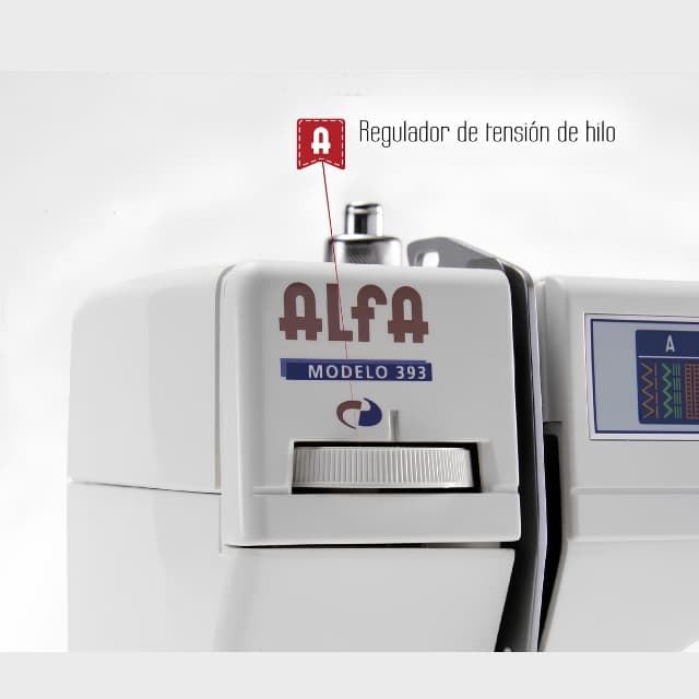 Alfa 393 TDL Zig-Zag – Máquina de Coser Doméstica para Mueble Antiguo - Imagen 7