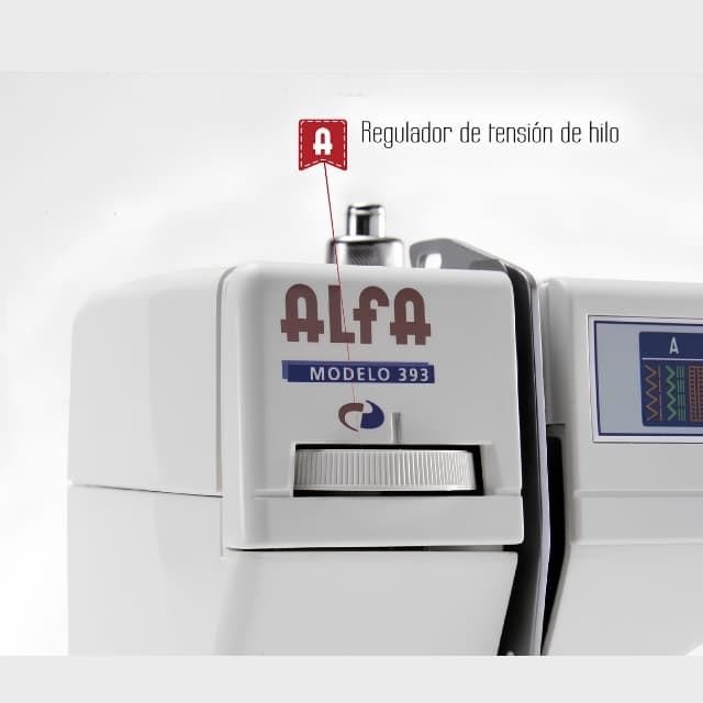 Alfa 393 TDL Zig-Zag – Máquina de Coser Doméstica para Mueble Antiguo - Imagen 7