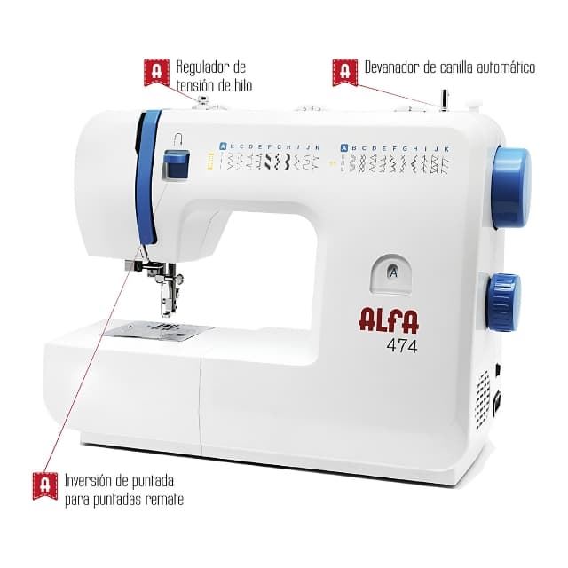 Alfa 474 – Máquina de Coser Mecánica Robusta para Todo Tipo de Costura - Imagen 1