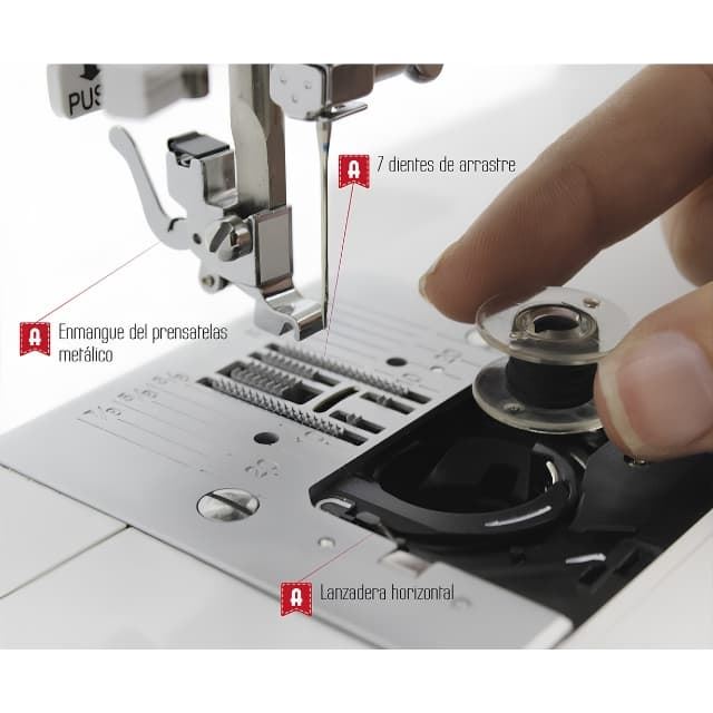Alfa 474 – Máquina de Coser Mecánica Robusta para Todo Tipo de Costura - Imagen 4