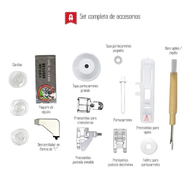 Alfa Next 100 - Máquina de Coser Electrónica para Principiantes y Costura Doméstica - Imagen 9