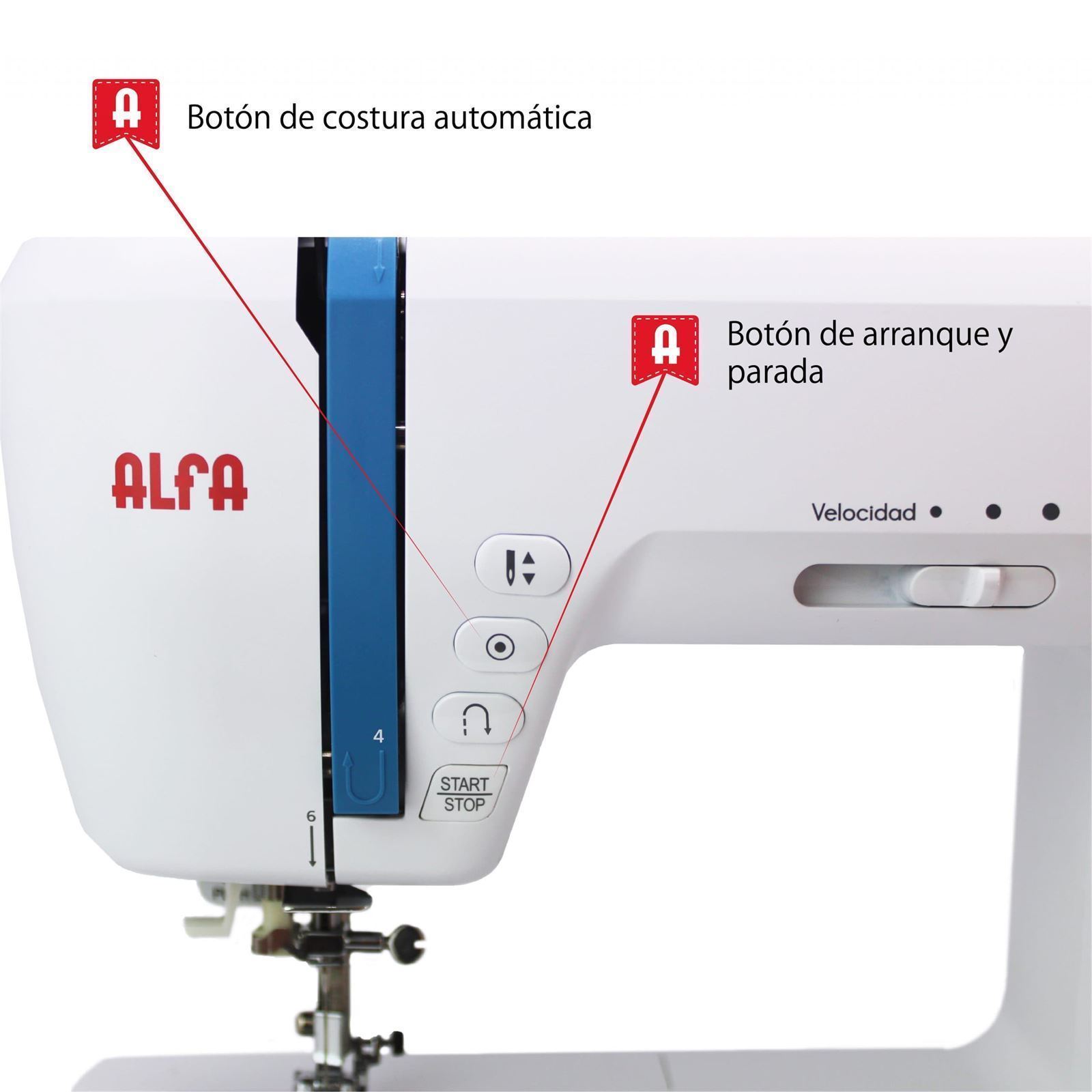 ALFA Next 200 – Máquina de Coser Electrónica con 404 Puntadas y Pantalla LCD - Imagen 2