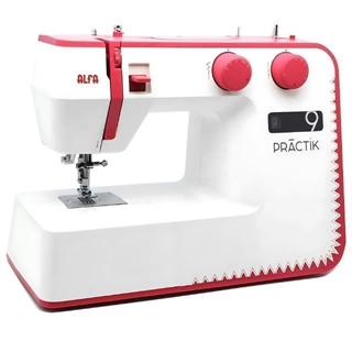 ALFA Practik 9 – Máquina de Coser Mecánica Completa con 34 Puntadas y Ojal Automático - Imagen 1