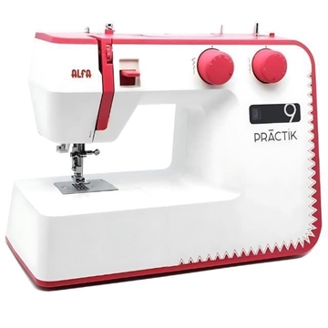 ALFA Practik 9 – Máquina de Coser Mecánica Completa con 34 Puntadas y Ojal Automático - Imagen 1
