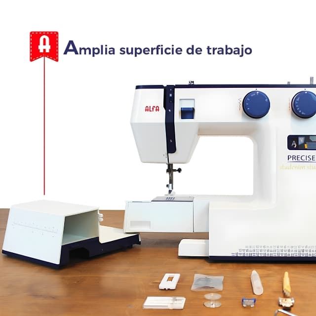 Alfa PRECISE Denim Studio – Máquina de Coser Electrónica para Tejidos Gruesos y Denim - Imagen 3