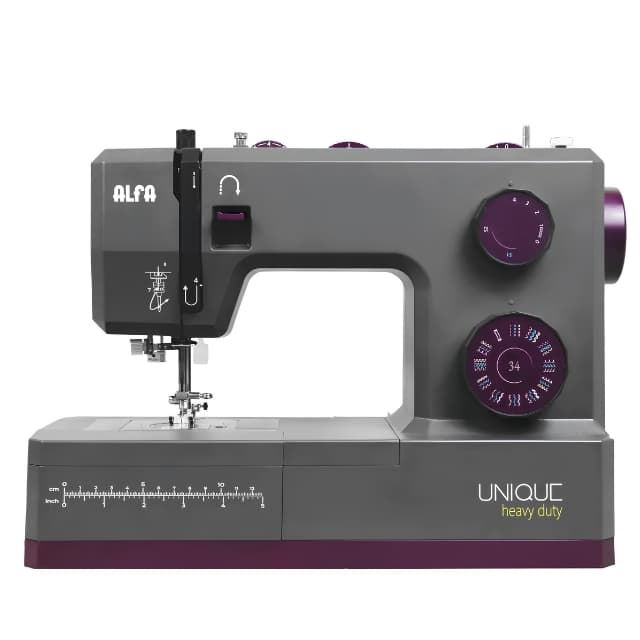 Alfa UNIQUE Heavy Duty - Máquina de Coser Electrónica para Tejidos Gruesos y Uso Intensivo - Imagen 1