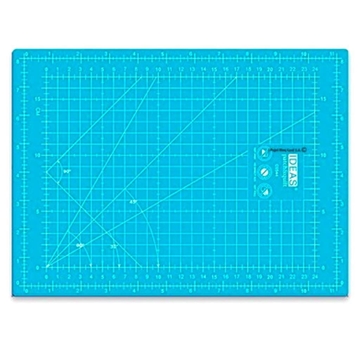 Base de corte autocicatrizante 30x22 cm para patchwork y costura – color turquesa - Imagen 1