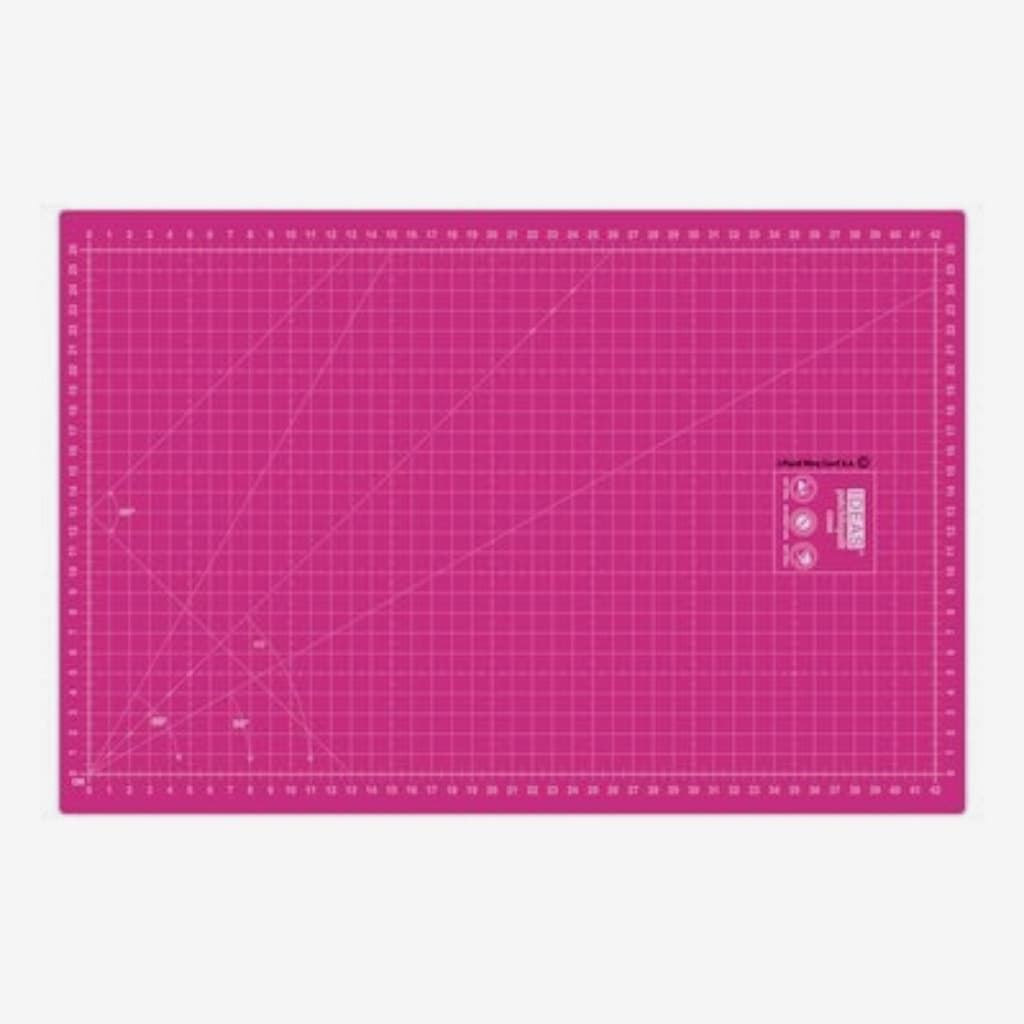 Base de corte autocicatrizante 45x30 cm para patchwork y costura – color magenta - Imagen 1