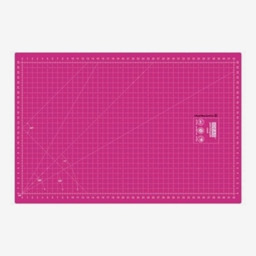 Base de corte autocicatrizante 45x30 cm para patchwork y costura – color magenta - Imagen 1