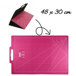 Base de corte plegable con asa 48x30 cm autocicatrizante para patchwork y costura - Imagen 1