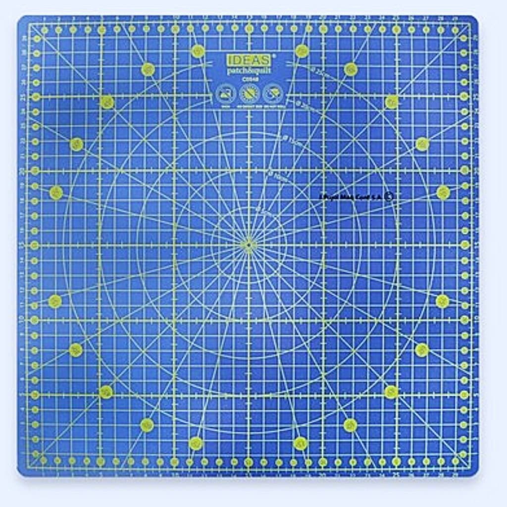 Base de corte rotativa 360º autocicatrizante 32x32 cm para patchwork y costura - Imagen 1