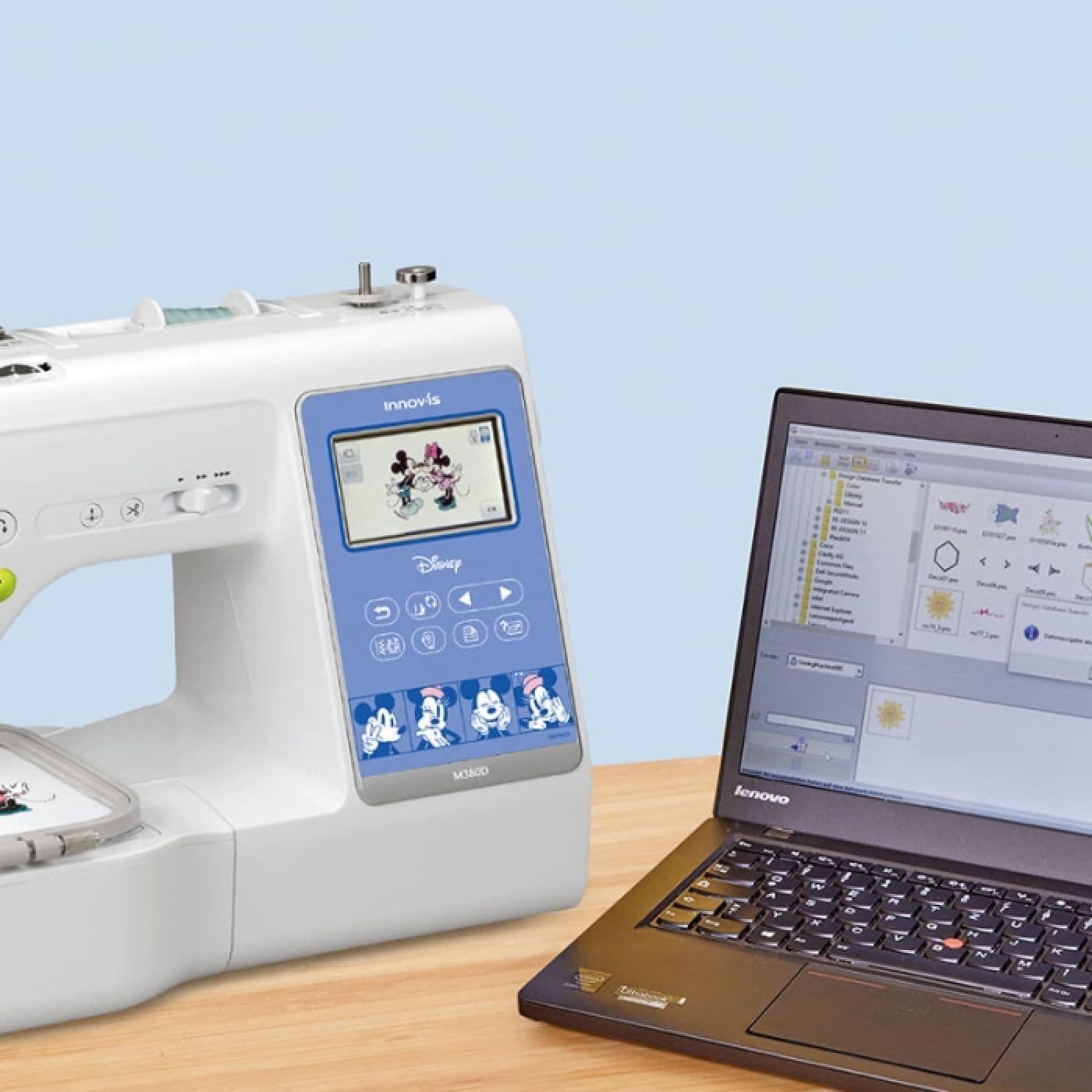 Brother Innov-is M380ED – Máquina de coser y bordar Disney con Wi-Fi y pantalla táctil - Imagen 4