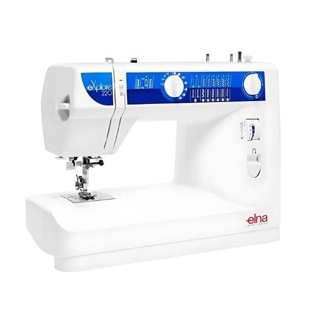 Elna 220 eXplore – Máquina de Coser Mecánica Robusta con 15 Puntadas y Ojal Automático - Imagen 1