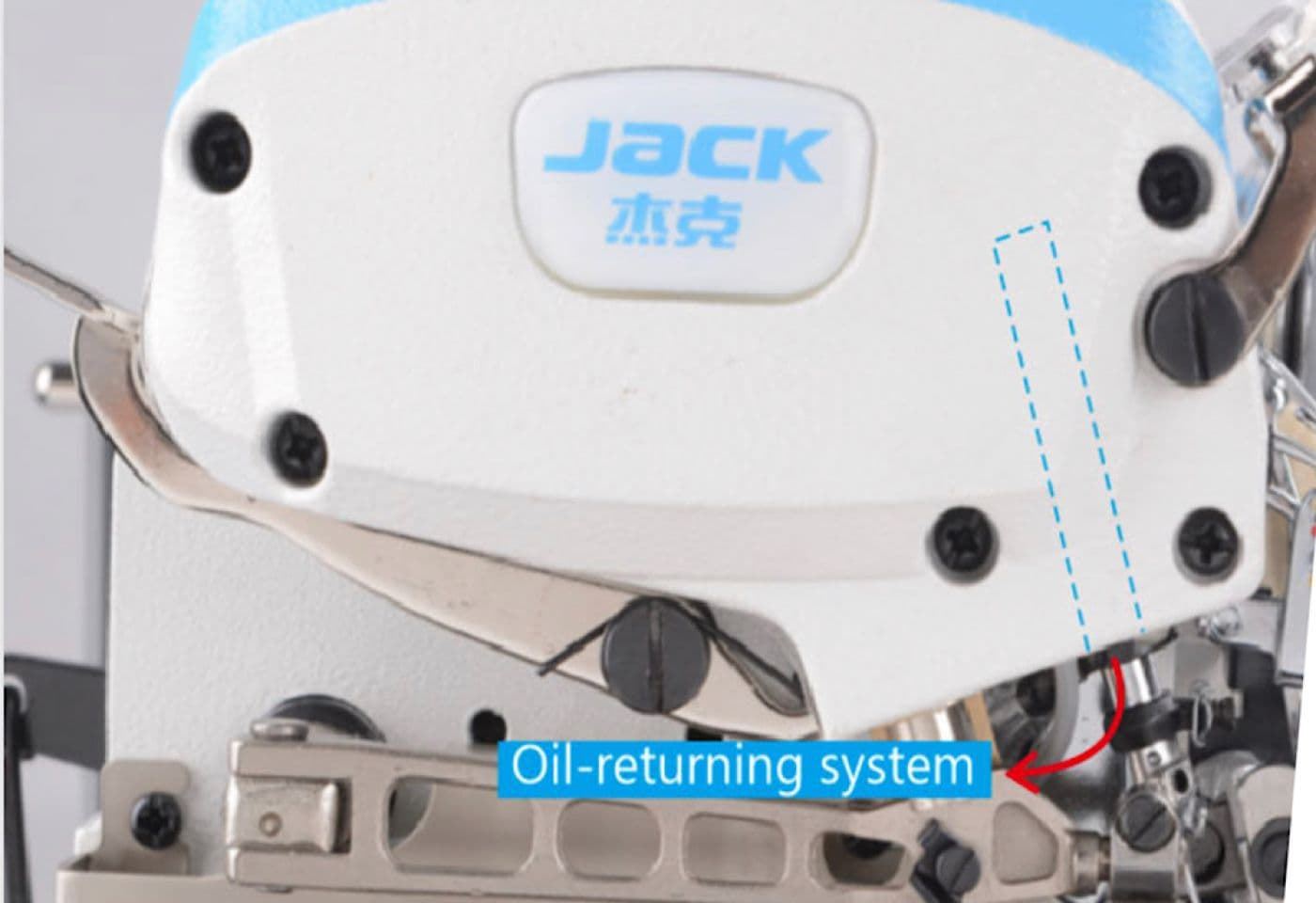 JACK JK-E4-5 (5 HILOS) - Máquina de coser industrial remalladora - Imagen 3