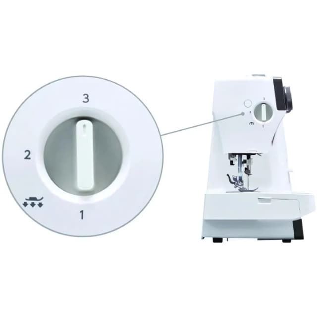 Janome 1522DG - Máquina de Coser Mecánica Robusta y Versátil en Color Gris Oscuro - Imagen 5