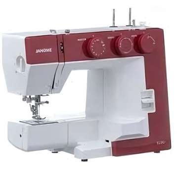 Janome 1522RD - Máquina de Coser Mecánica Robusta y Versátil en Color Rojo - Imagen 2
