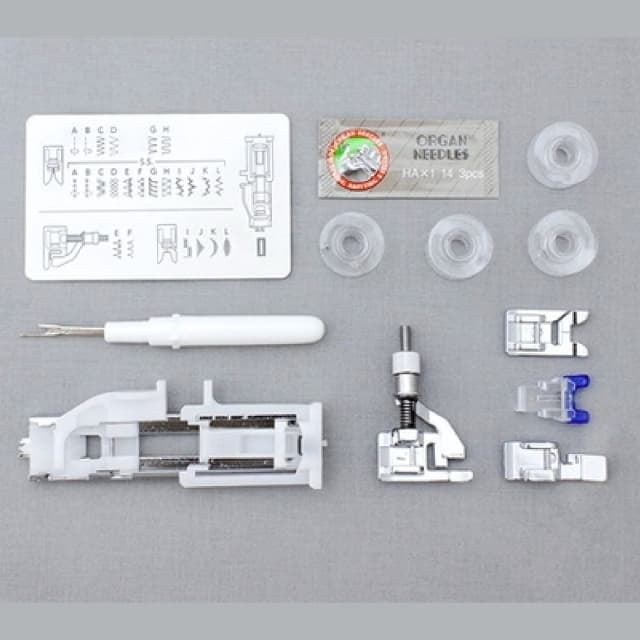 Janome 1522RD - Máquina de Coser Mecánica Robusta y Versátil en Color Rojo - Imagen 7