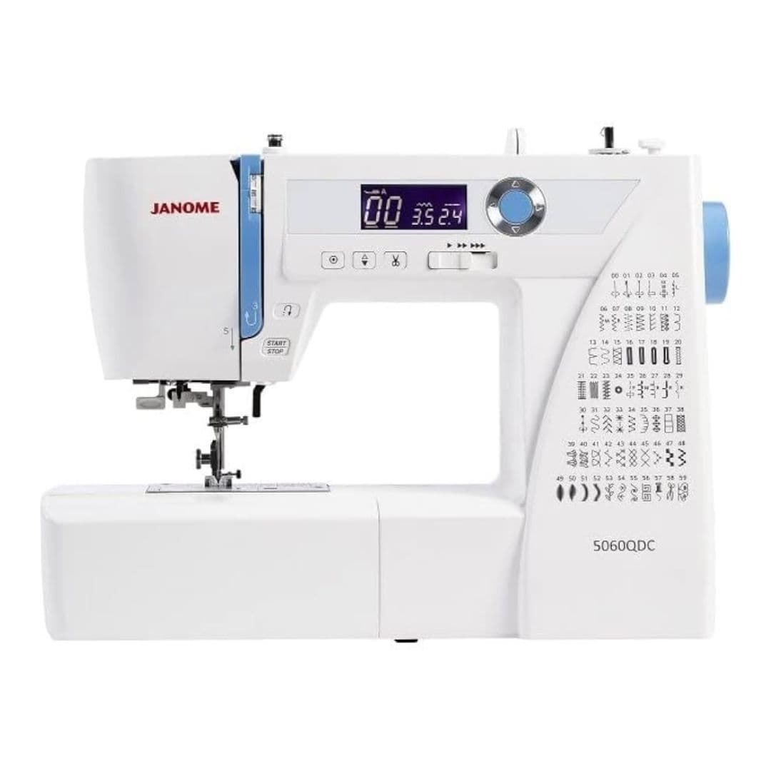 Janome 5060QDC – Máquina de Coser Electrónica con 60 Puntadas y Mesa Extensible - Imagen 1