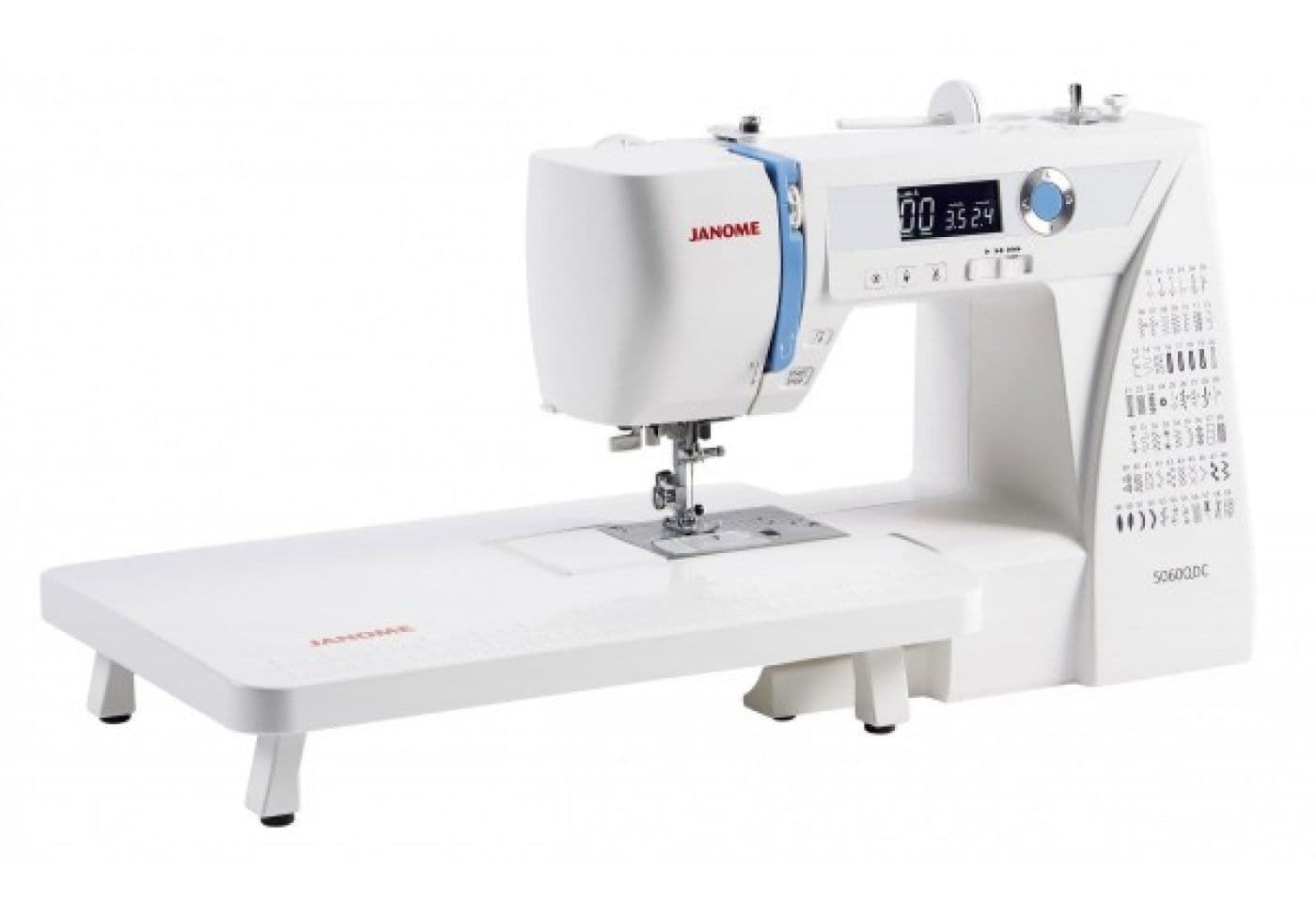 Janome 5060QDC – Máquina de Coser Electrónica con 60 Puntadas y Mesa Extensible - Imagen 3