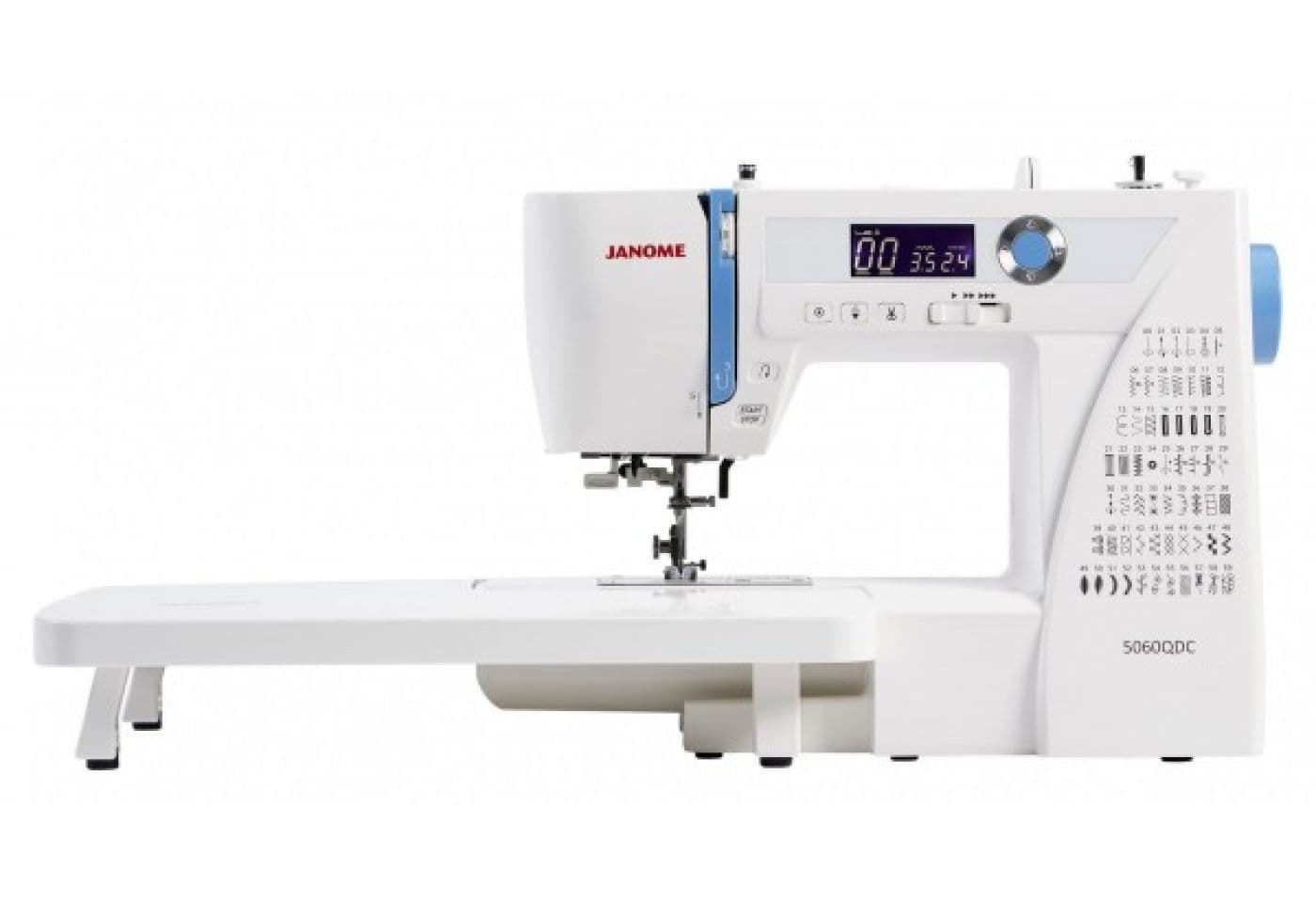 Janome 5060QDC – Máquina de Coser Electrónica con 60 Puntadas y Mesa Extensible - Imagen 4