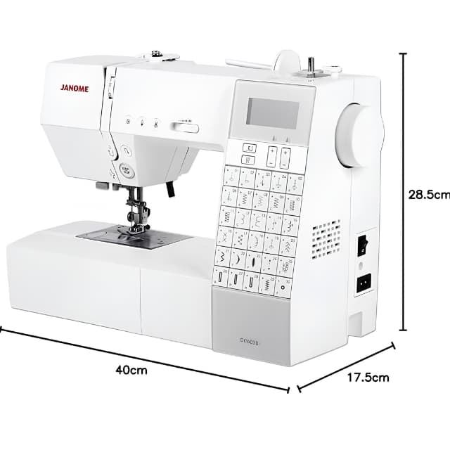 Janome DC6030 – Máquina de Coser Electrónica con Mesa de Extensión y 30 Puntadas - Imagen 3