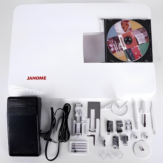 Janome DC6030 – Máquina de Coser Electrónica con Mesa de Extensión y 30 Puntadas - Imagen 7