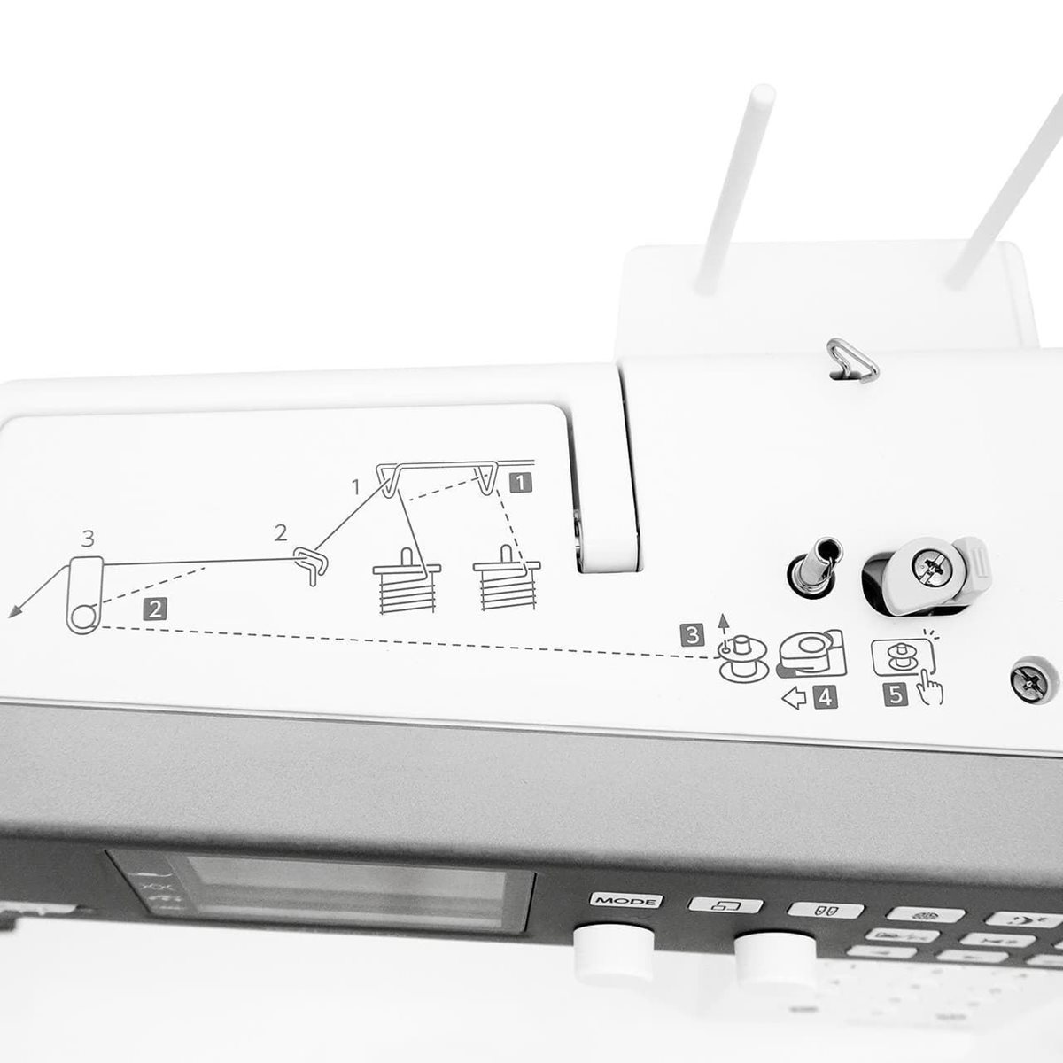 Janome MC6700P – Máquina de Coser Profesional con 200 Puntadas y Doble Arrastre - Imagen 4