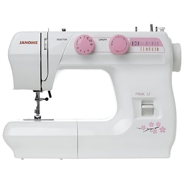 Janome Pink 12 – Máquina de Coser Mecánica Compacta para Principiantes - Imagen 1