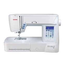 Janome Skyline S3 – Máquina de Coser Electrónica con 120 Puntadas y Pantalla LCD - Imagen 1