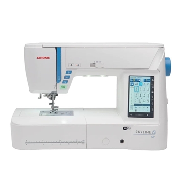 Janome Skyline S9 – Máquina de Coser y Bordar Electrónica WiFi con 300 Puntadas y 3 Fuentes de Bordado - Imagen 1