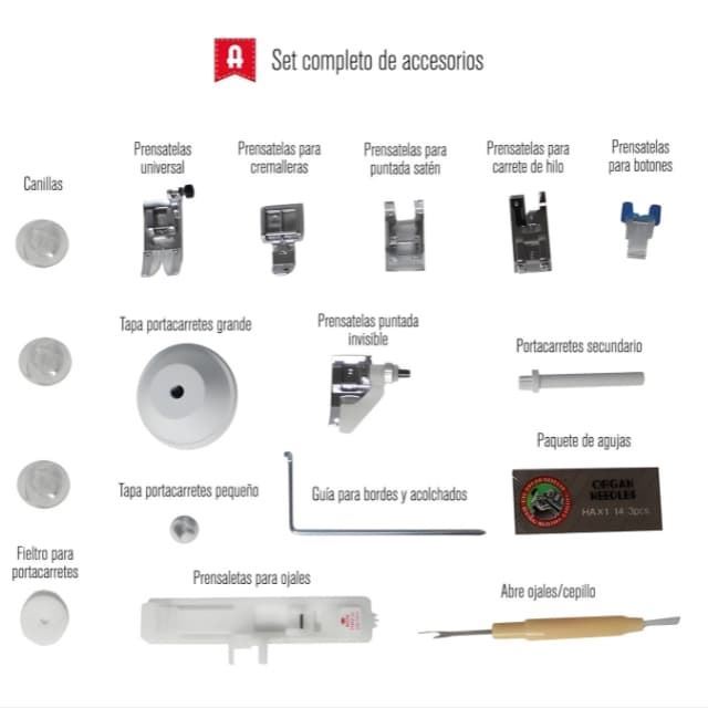 Máquina de Coser Electrónica ALFA Zart Plus para Patchwork y Costura Creativa (404 Puntadas) - Imagen 9