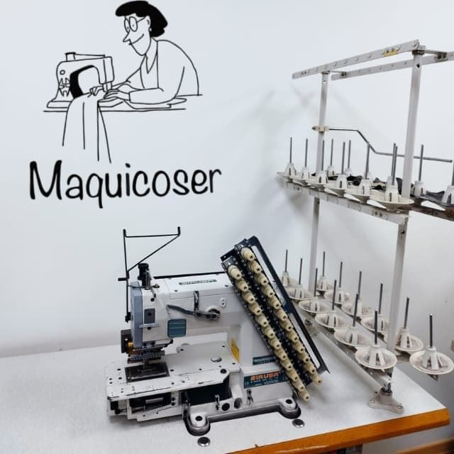 Maquina de coser multi agujas cadeneta 12 agujas Siruba - Imagen 2