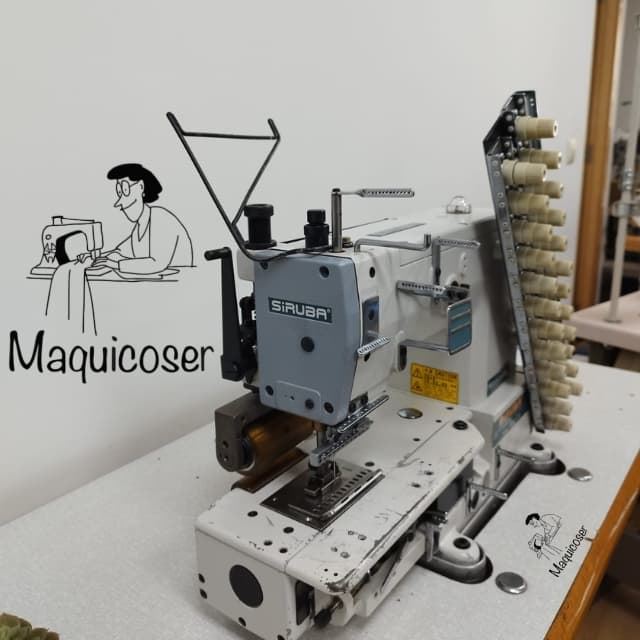 Maquina de coser multi agujas cadeneta 12 agujas Siruba - Imagen 3