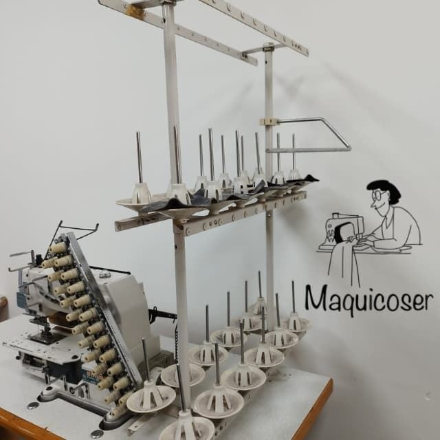 Maquina de coser multi agujas cadeneta 12 agujas Siruba - Imagen 6