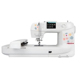 Máquina de Coser y Bordar Electrónica Necchi NE210 con Pantalla Táctil y 2 Bastidores - Imagen 1
