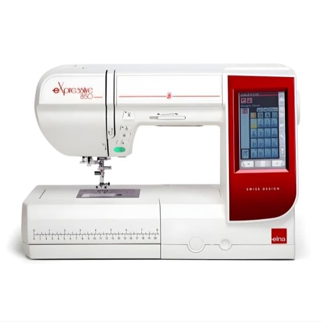 Máquina de Coser y Bordar Elna eXpressive 850— Todo en Una Brazo Libre y Área de Bordado 170x200 mm - Imagen 1