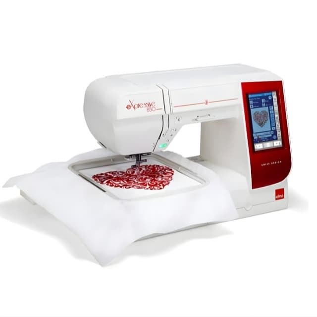 Máquina de Coser y Bordar Elna eXpressive 850— Todo en Una Brazo Libre y Área de Bordado 170x200 mm - Imagen 2