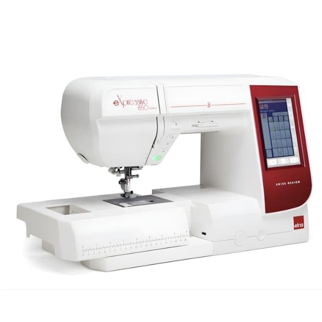 Máquina de Coser y Bordar Elna eXpressive 850— Todo en Una Brazo Libre y Área de Bordado 170x200 mm - Imagen 3