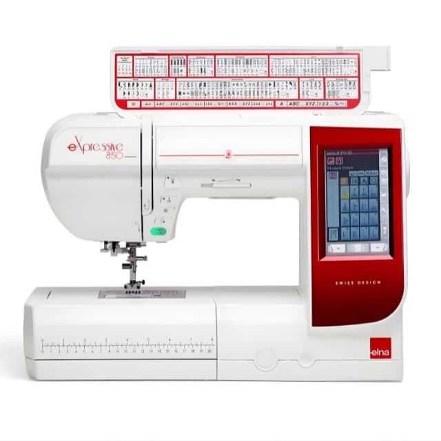 Máquina de Coser y Bordar Elna eXpressive 850— Todo en Una Brazo Libre y Área de Bordado 170x200 mm - Imagen 4