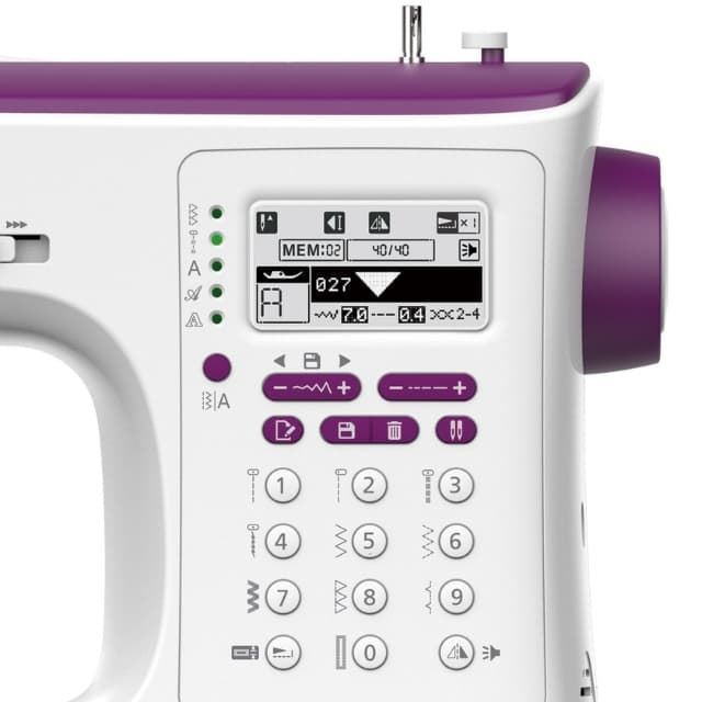 Necchi NC– 204D – Máquina de Coser Electrónica con 439 Puntadas, 13 Ojales y 3 Alfabetos - Imagen 3