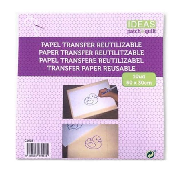 Pack 10 Hojas Reutilizables para Transfer y Calco de Patrones para Costura y Bordado - Imagen 1