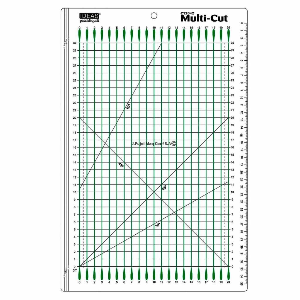 Plantilla Multi-Corte Ideas 20 x 30 cm para Patchwork, Quilting y Costura Creativa - Imagen 1